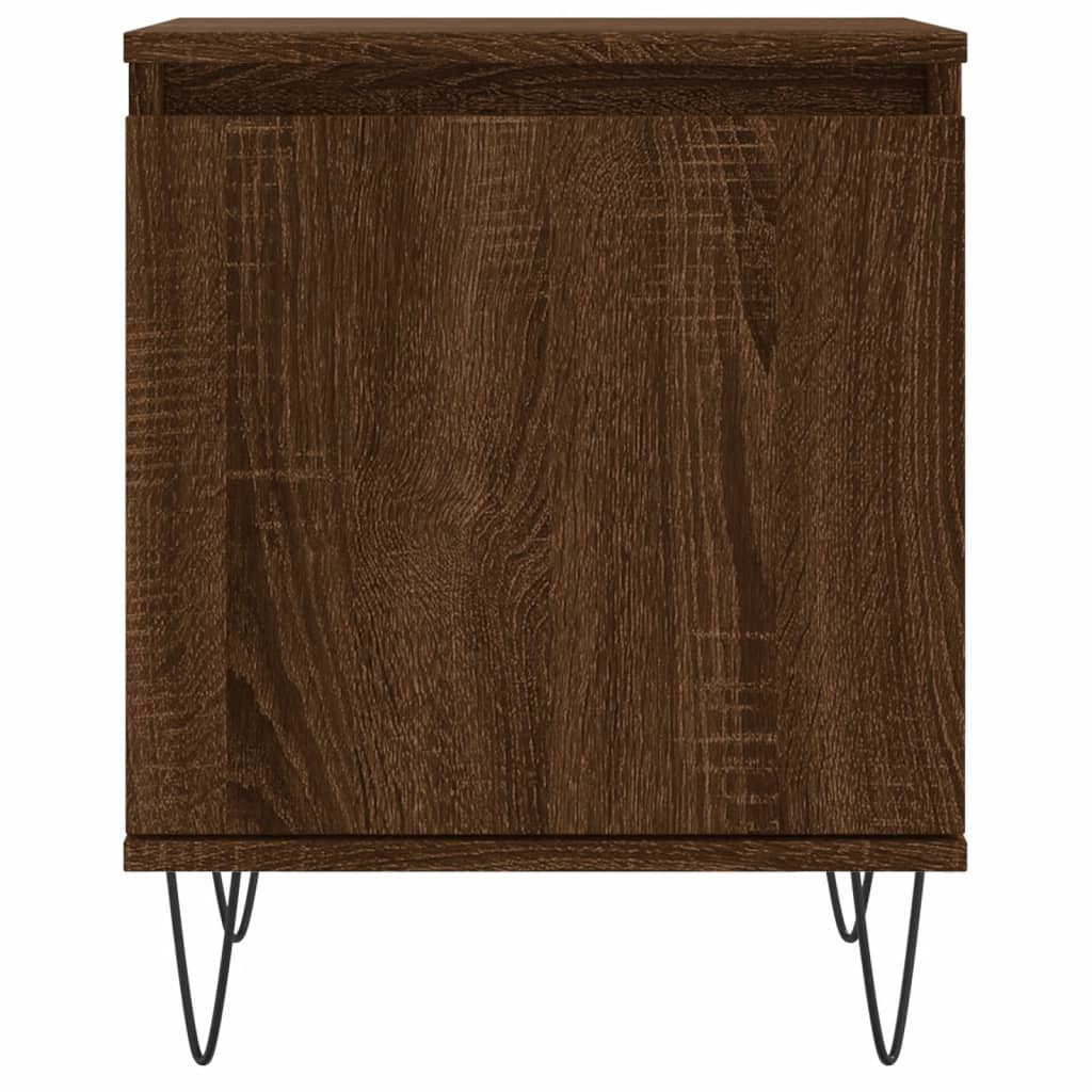 Nachtkastje 40x30x50 cm bewerkt hout bruin eikenkleur Nachtkastjes | Creëer jouw Trendy Thuis | Gratis bezorgd & Retour | Trendy.nl