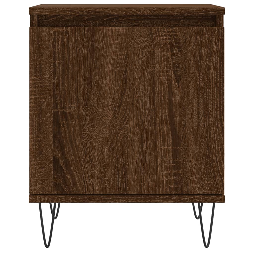 Nachtkastjes 2 st 40x30x50 cm bewerkt hout bruin eikenkleur Nachtkastjes | Creëer jouw Trendy Thuis | Gratis bezorgd & Retour | Trendy.nl