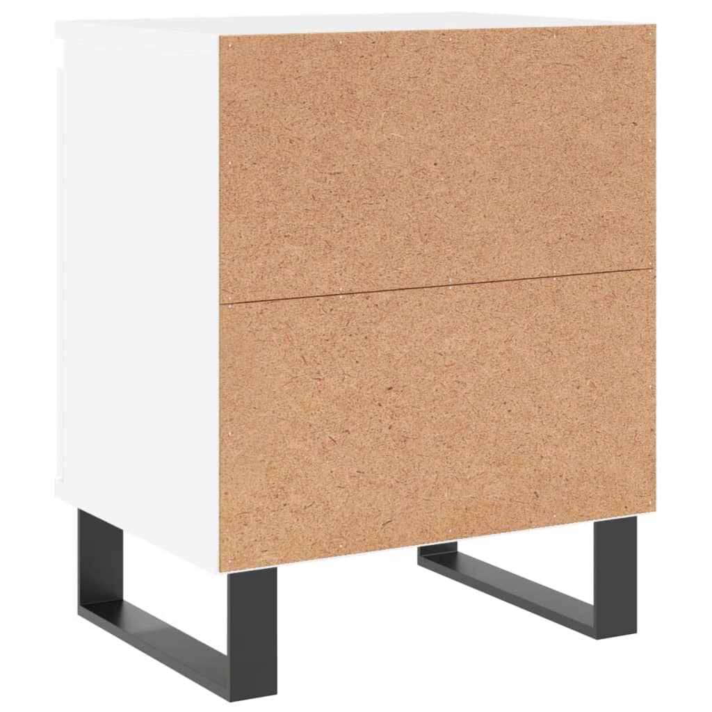 Nachtkastje 40x30x50 cm bewerkt hout wit Nachtkastjes | Creëer jouw Trendy Thuis | Gratis bezorgd & Retour | Trendy.nl