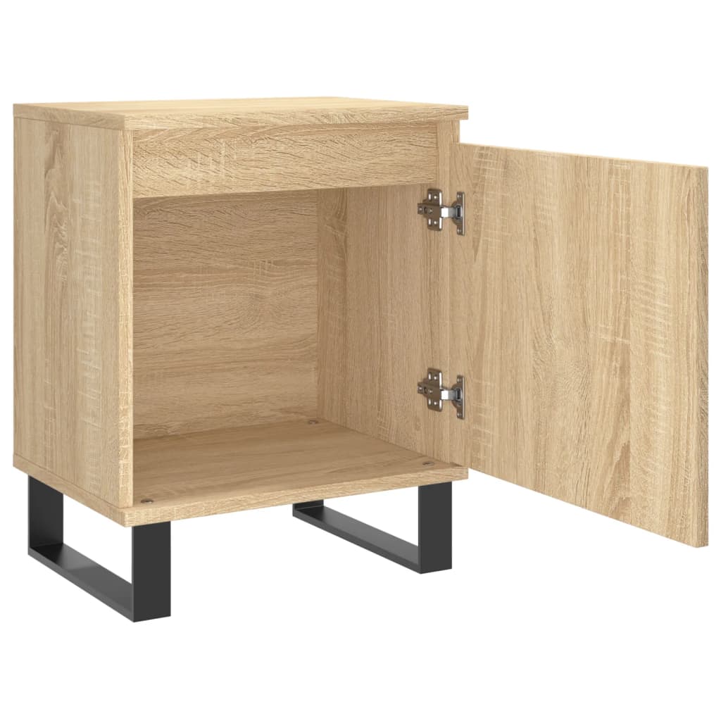 Nachtkastjes 2 st 40x30x50 cm bewerkt hout sonoma eikenkleurig Nachtkastjes | Creëer jouw Trendy Thuis | Gratis bezorgd & Retour | Trendy.nl