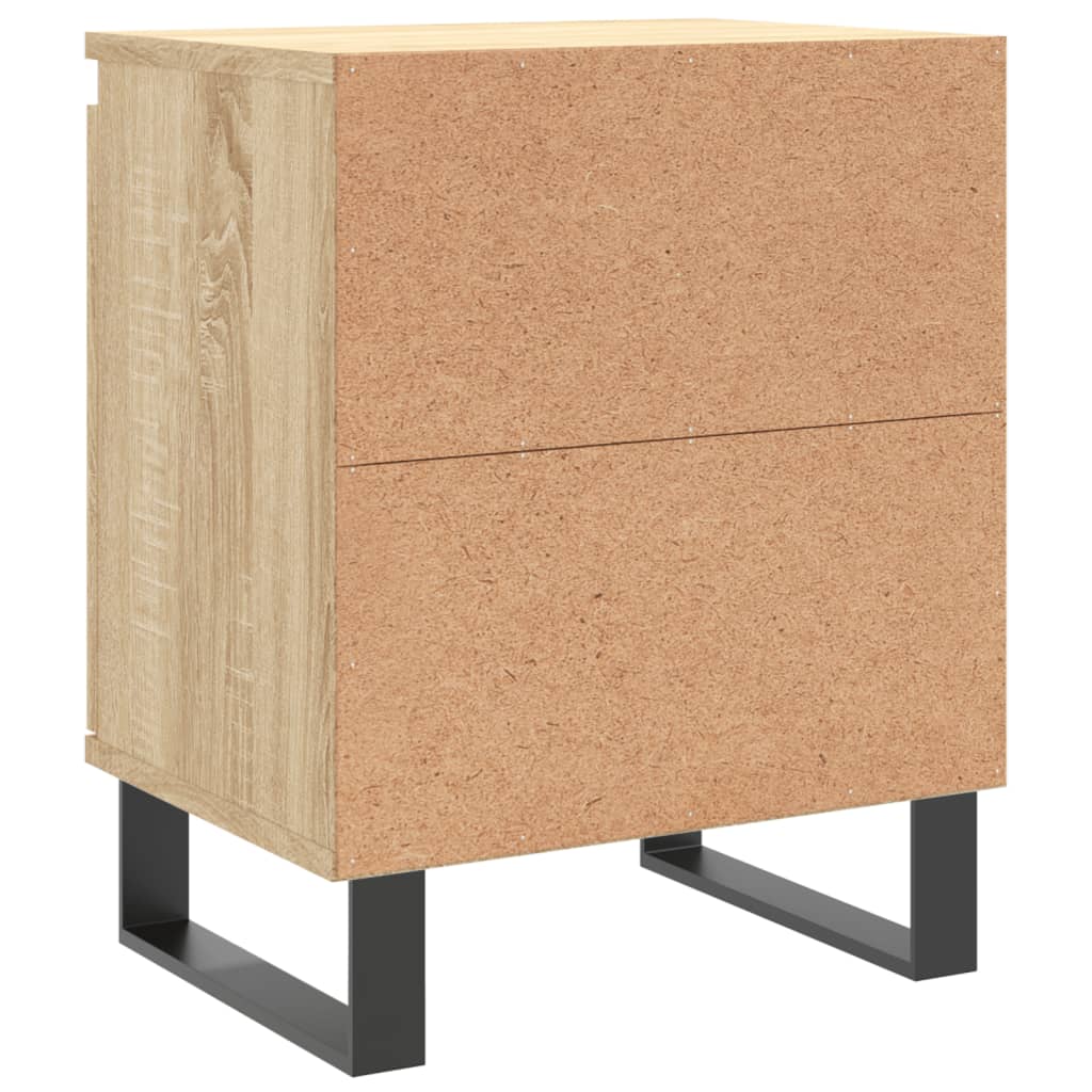 Nachtkastjes 2 st 40x30x50 cm bewerkt hout sonoma eikenkleurig Nachtkastjes | Creëer jouw Trendy Thuis | Gratis bezorgd & Retour | Trendy.nl