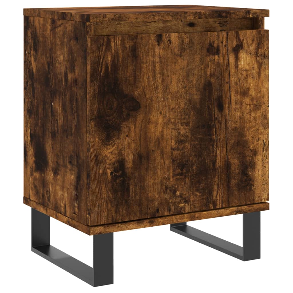 Nachtkastje 40x30x50 cm bewerkt hout gerookt eikenkleurig Nachtkastjes | Creëer jouw Trendy Thuis | Gratis bezorgd & Retour | Trendy.nl