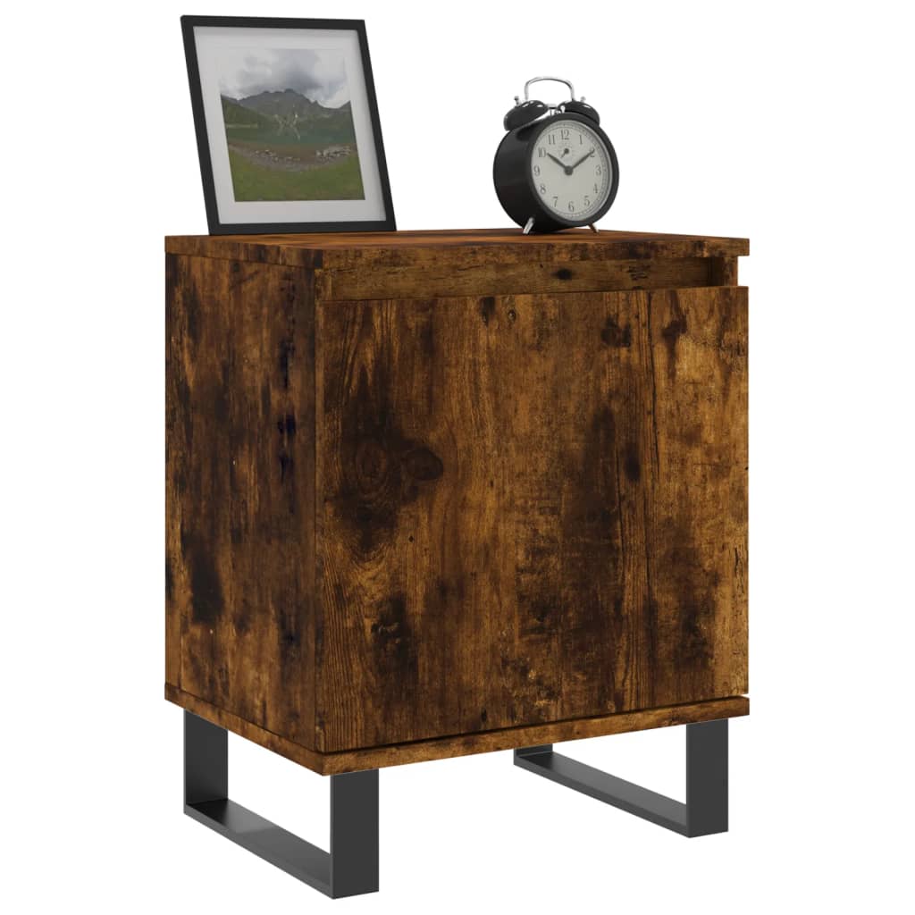 Nachtkastje 40x30x50 cm bewerkt hout gerookt eikenkleurig Nachtkastjes | Creëer jouw Trendy Thuis | Gratis bezorgd & Retour | Trendy.nl