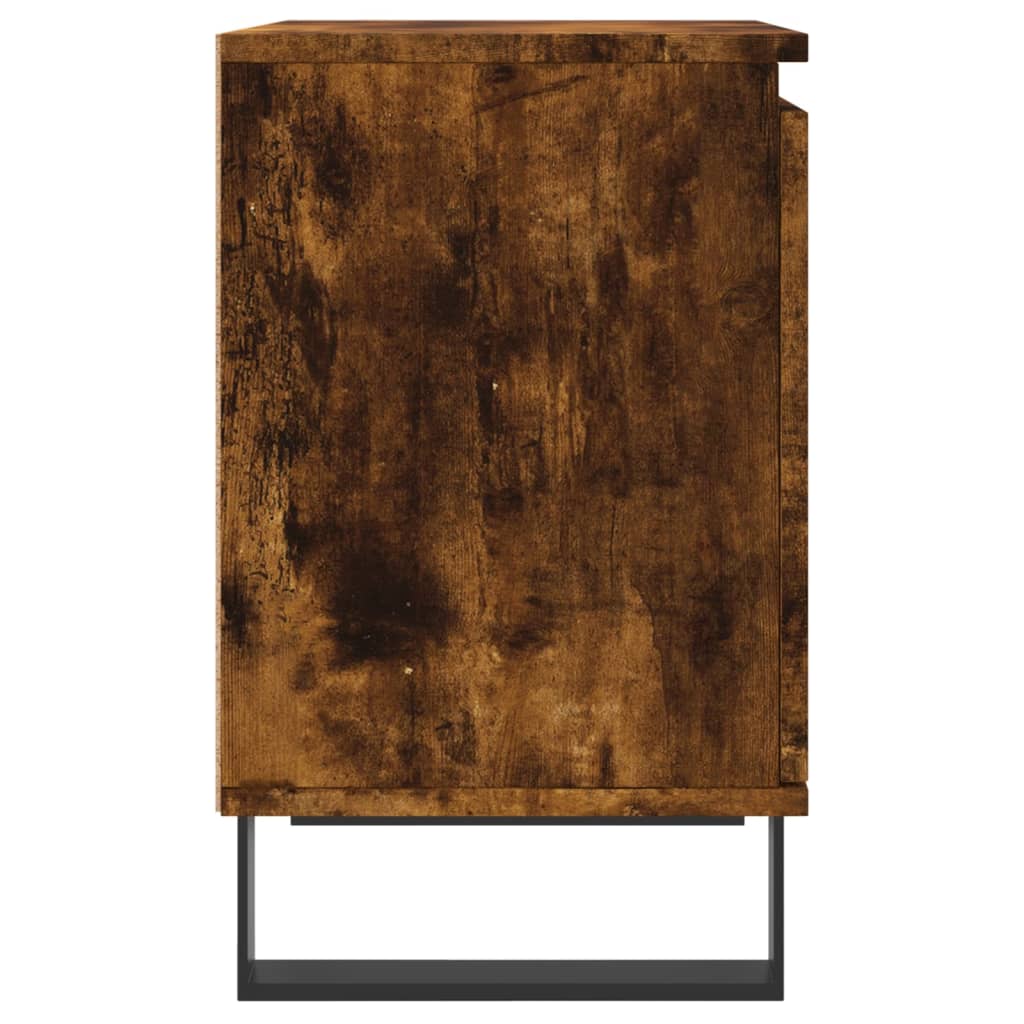 Nachtkastje 40x30x50 cm bewerkt hout gerookt eikenkleurig Nachtkastjes | Creëer jouw Trendy Thuis | Gratis bezorgd & Retour | Trendy.nl