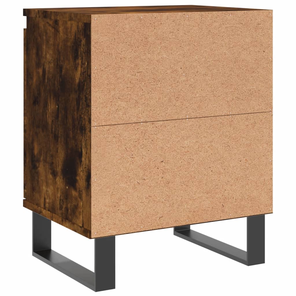 Nachtkastje 40x30x50 cm bewerkt hout gerookt eikenkleurig Nachtkastjes | Creëer jouw Trendy Thuis | Gratis bezorgd & Retour | Trendy.nl