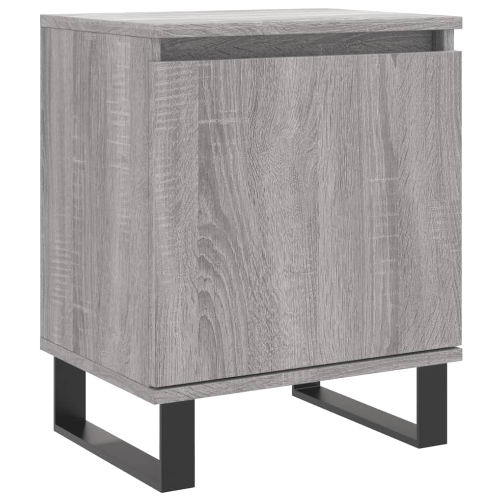 Nachtkastje 40x30x50 cm bewerkt hout grijs sonoma eikenkleurig Nachtkastjes | Creëer jouw Trendy Thuis | Gratis bezorgd & Retour | Trendy.nl