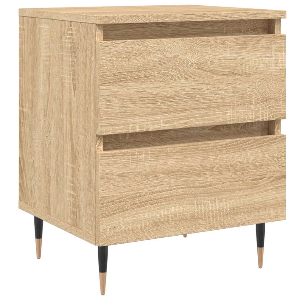 Nachtkastje 40x35x50 cm bewerkt hout sonoma eikenkleurig Nachtkastjes | Creëer jouw Trendy Thuis | Gratis bezorgd & Retour | Trendy.nl