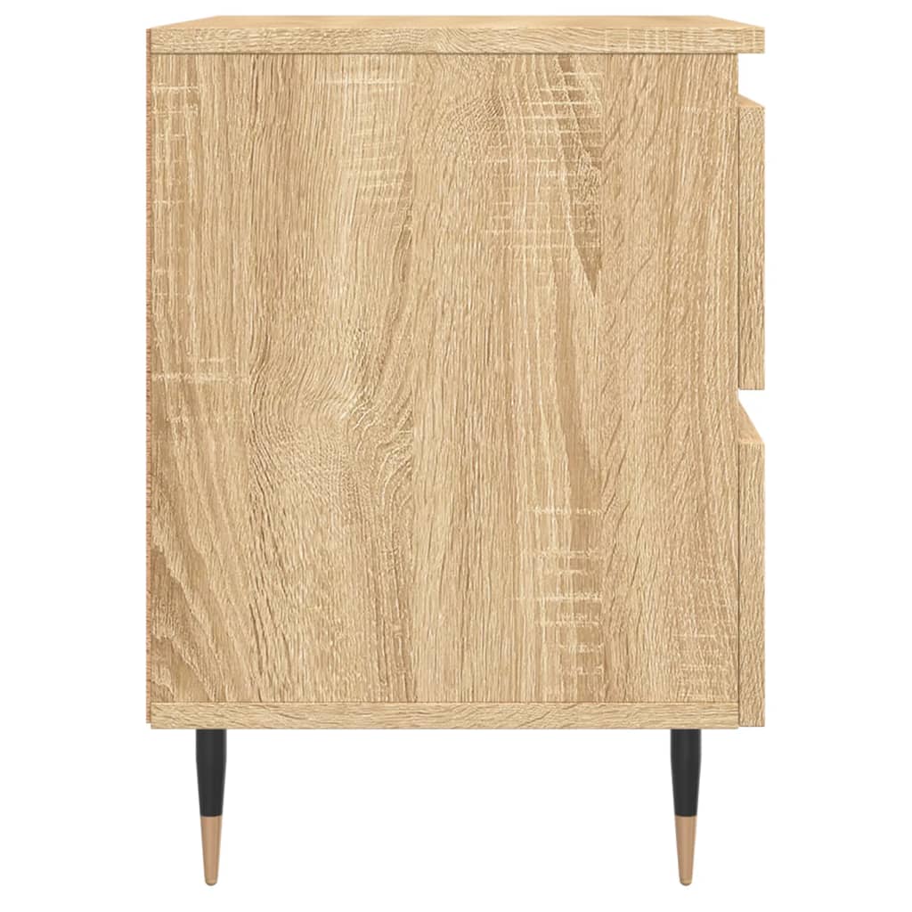 Nachtkastje 40x35x50 cm bewerkt hout sonoma eikenkleurig Nachtkastjes | Creëer jouw Trendy Thuis | Gratis bezorgd & Retour | Trendy.nl