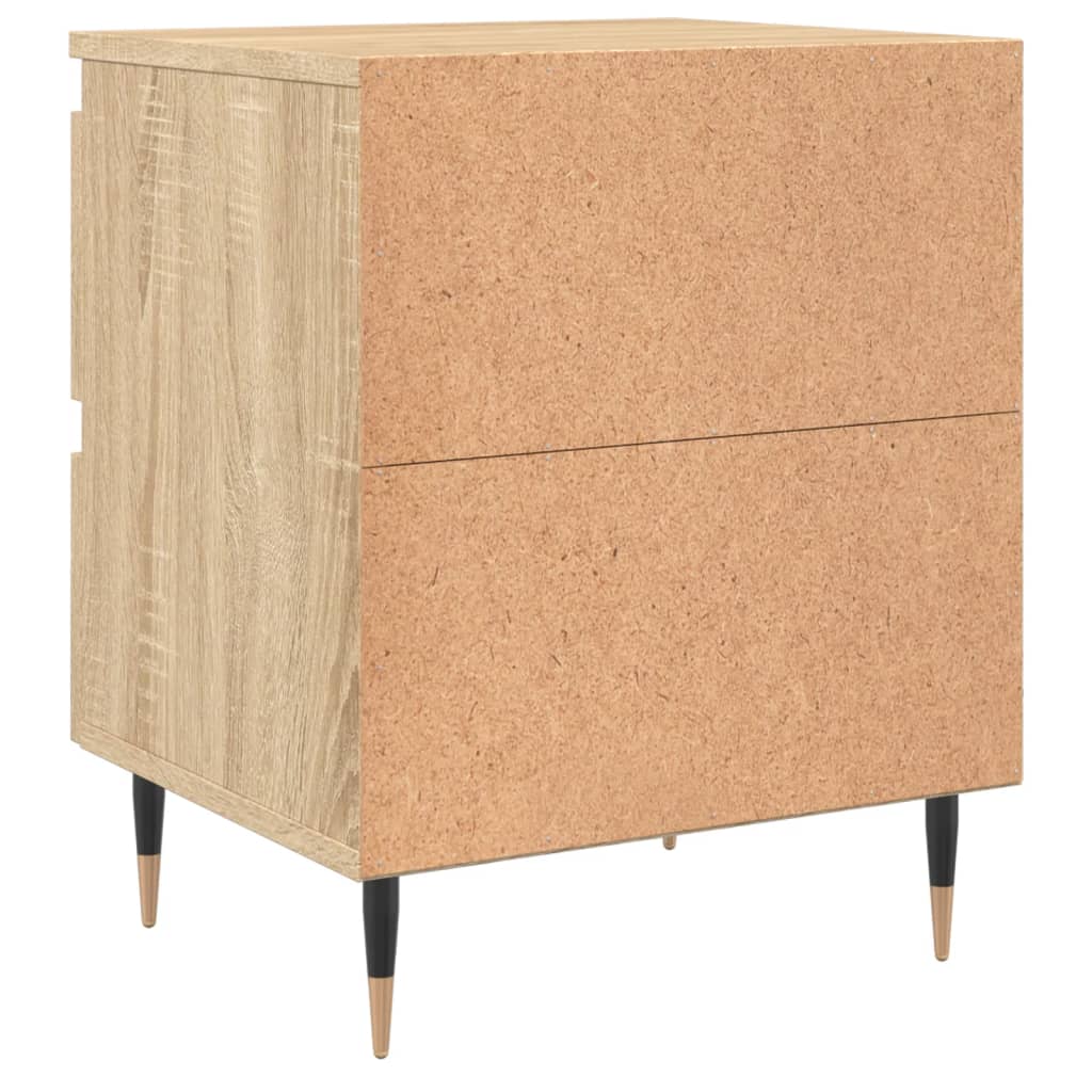 Nachtkastje 40x35x50 cm bewerkt hout sonoma eikenkleurig Nachtkastjes | Creëer jouw Trendy Thuis | Gratis bezorgd & Retour | Trendy.nl