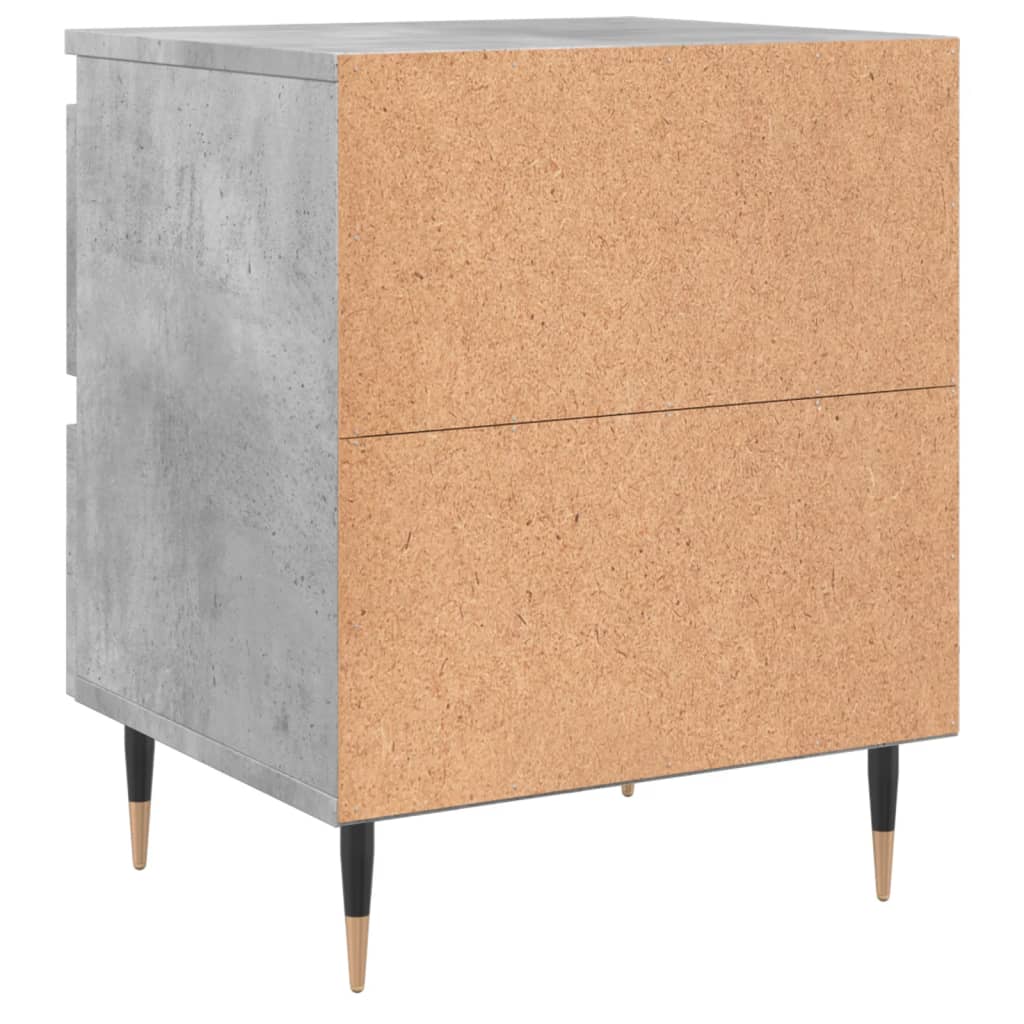 Nachtkastjes 2 st 40x35x50 cm bewerkt hout betongrijs Nachtkastjes | Creëer jouw Trendy Thuis | Gratis bezorgd & Retour | Trendy.nl