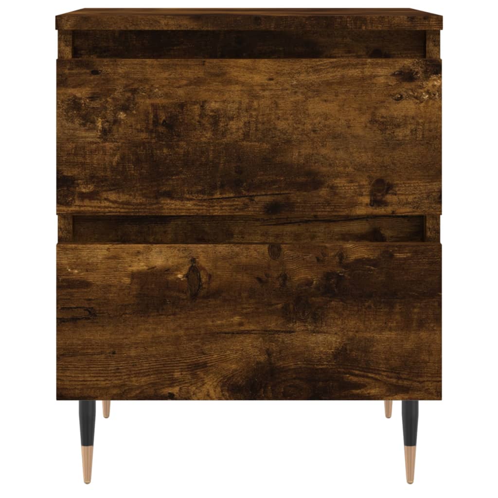 Nachtkastjes 2 st 40x35x50 cm bewerkt hout gerookt eikenkleurig Nachtkastjes | Creëer jouw Trendy Thuis | Gratis bezorgd & Retour | Trendy.nl