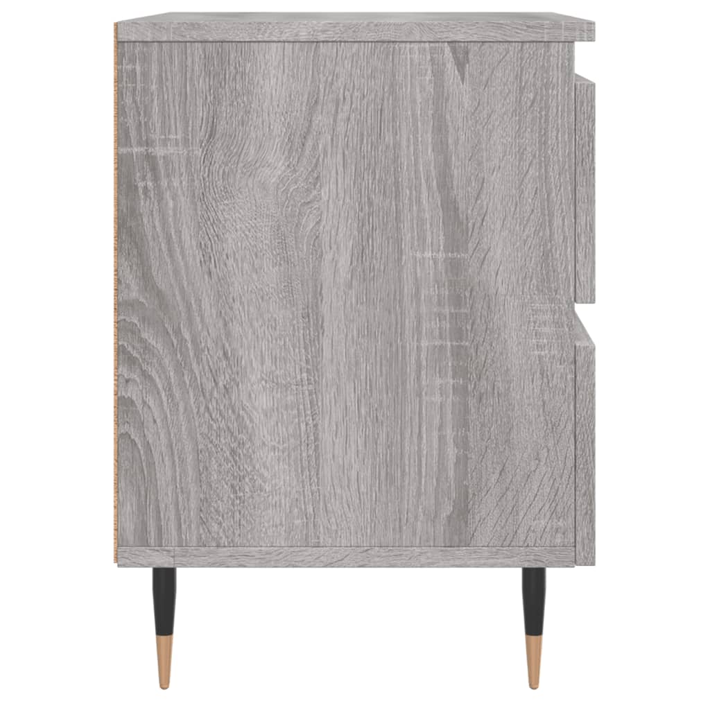 Nachtkastjes 2 st 40x35x50 cm bewerkt hout grijs sonoma eiken Nachtkastjes | Creëer jouw Trendy Thuis | Gratis bezorgd & Retour | Trendy.nl