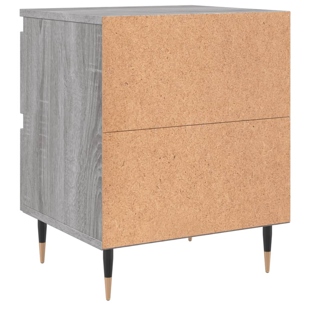 Nachtkastjes 2 st 40x35x50 cm bewerkt hout grijs sonoma eiken Nachtkastjes | Creëer jouw Trendy Thuis | Gratis bezorgd & Retour | Trendy.nl