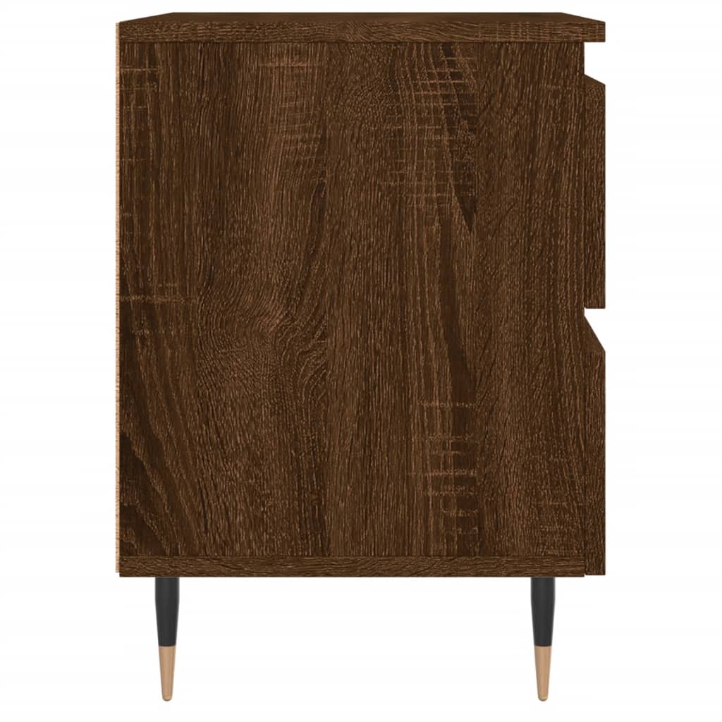 Nachtkastjes 2 st 40x35x50 cm bewerkt hout bruin eikenkleur Nachtkastjes | Creëer jouw Trendy Thuis | Gratis bezorgd & Retour | Trendy.nl