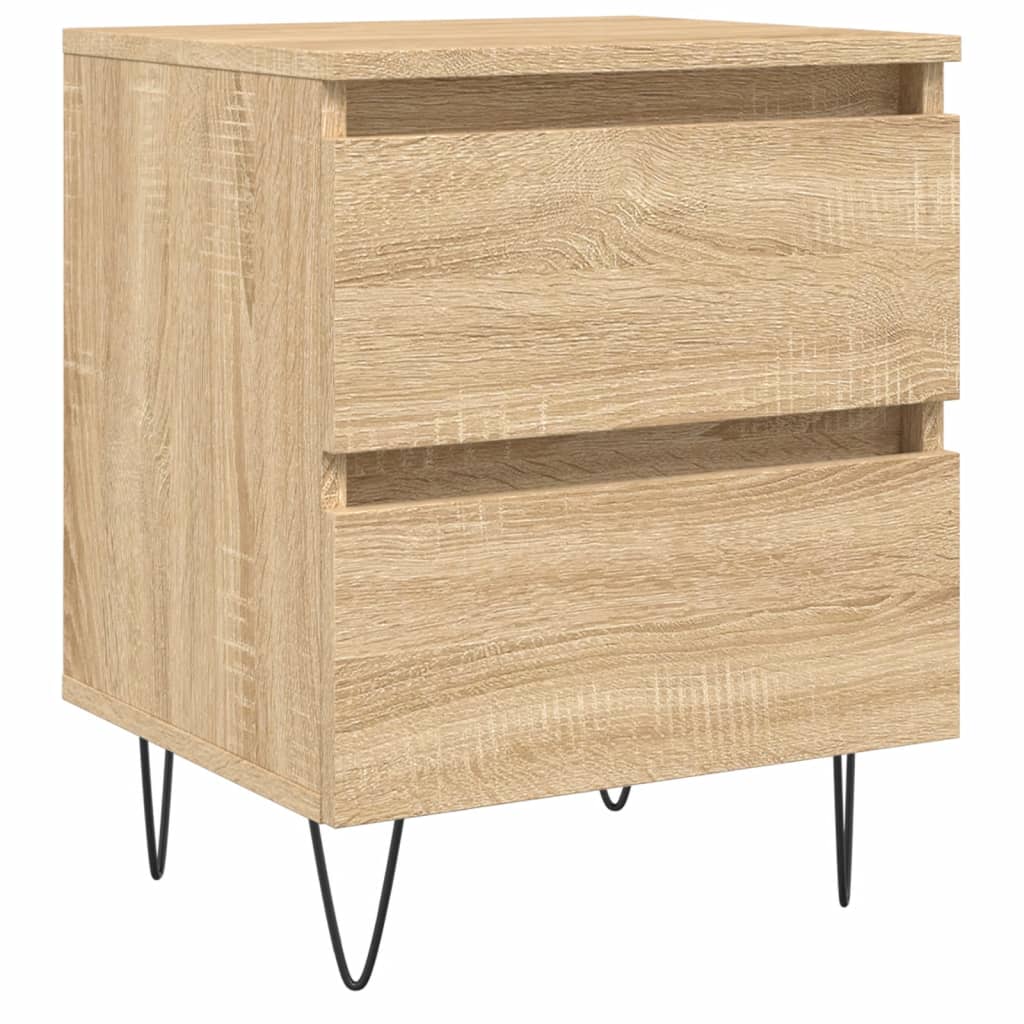 Nachtkastje 40x35x50 cm bewerkt hout sonoma eikenkleurig Nachtkastjes | Creëer jouw Trendy Thuis | Gratis bezorgd & Retour | Trendy.nl