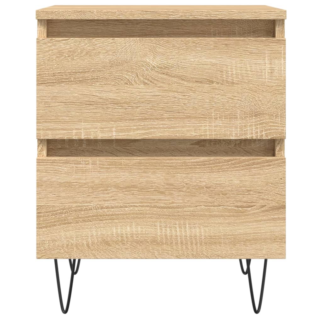 Nachtkastje 40x35x50 cm bewerkt hout sonoma eikenkleurig Nachtkastjes | Creëer jouw Trendy Thuis | Gratis bezorgd & Retour | Trendy.nl