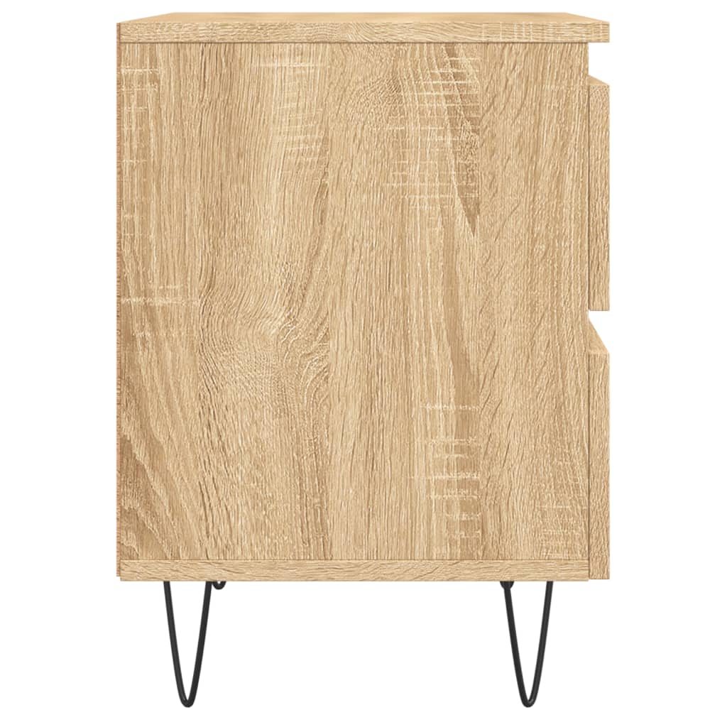 Nachtkastje 40x35x50 cm bewerkt hout sonoma eikenkleurig Nachtkastjes | Creëer jouw Trendy Thuis | Gratis bezorgd & Retour | Trendy.nl