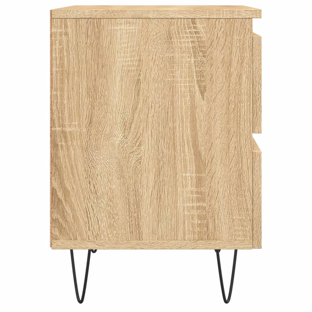 Nachtkastjes 2 st 40x35x50 cm sonoma eikenkleurig Nachtkastjes | Creëer jouw Trendy Thuis | Gratis bezorgd & Retour | Trendy.nl