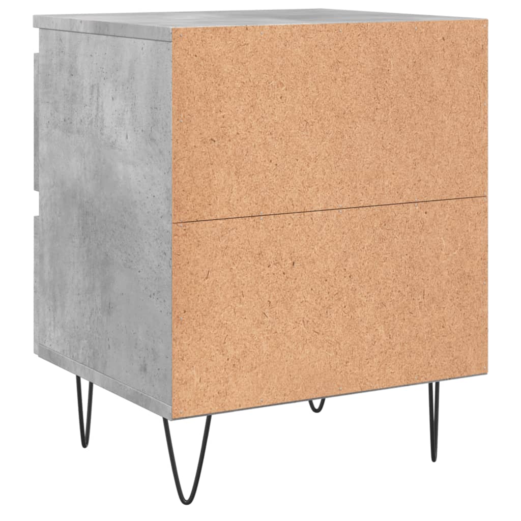 Nachtkastje 40x35x50 cm bewerkt hout betongrijs Nachtkastjes | Creëer jouw Trendy Thuis | Gratis bezorgd & Retour | Trendy.nl