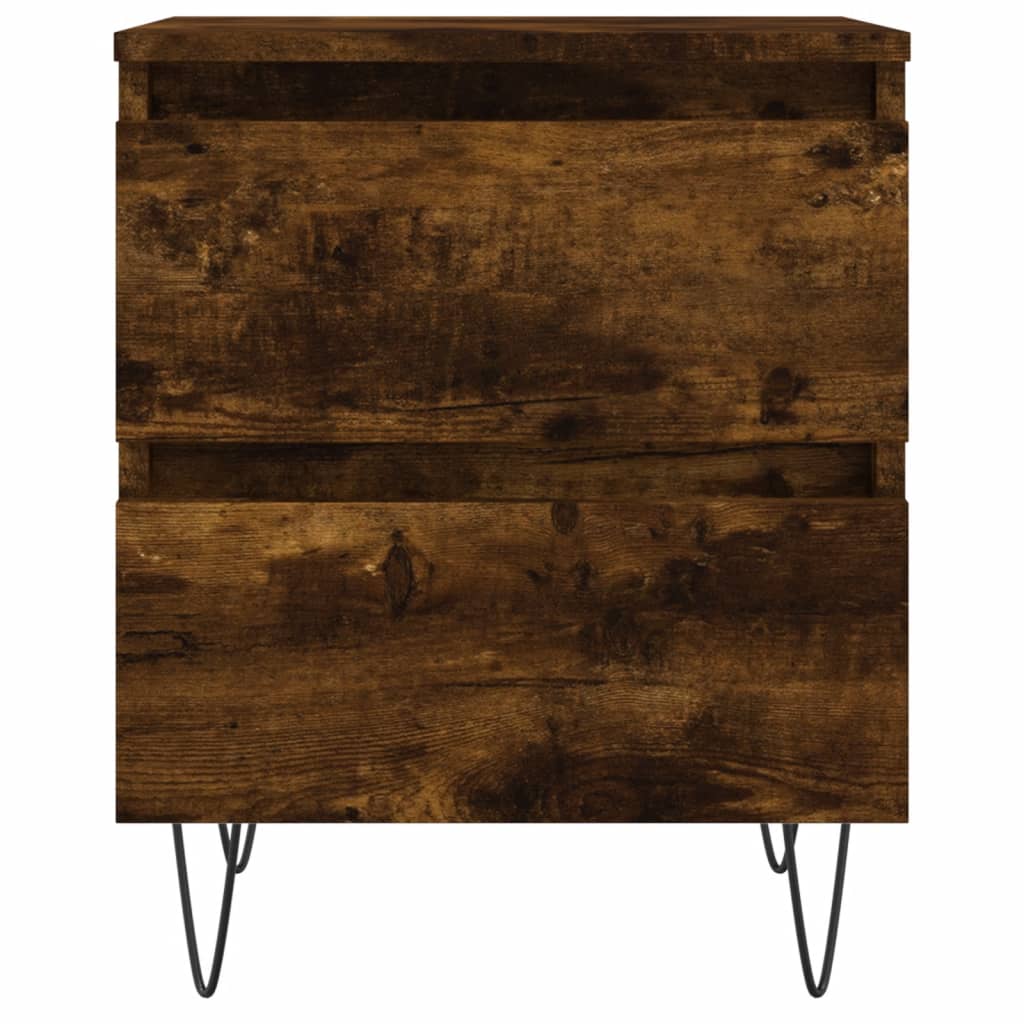 Nachtkastje 40x35x50 cm bewerkt hout gerookt eikenkleurig Nachtkastjes | Creëer jouw Trendy Thuis | Gratis bezorgd & Retour | Trendy.nl