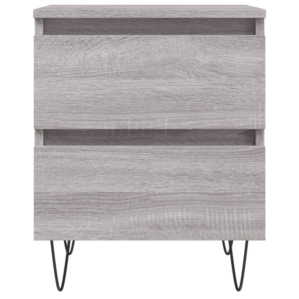 Nachtkastjes 2 st 40x35x50 cm bewerkt hout grijs sonoma eiken Nachtkastjes | Creëer jouw Trendy Thuis | Gratis bezorgd & Retour | Trendy.nl