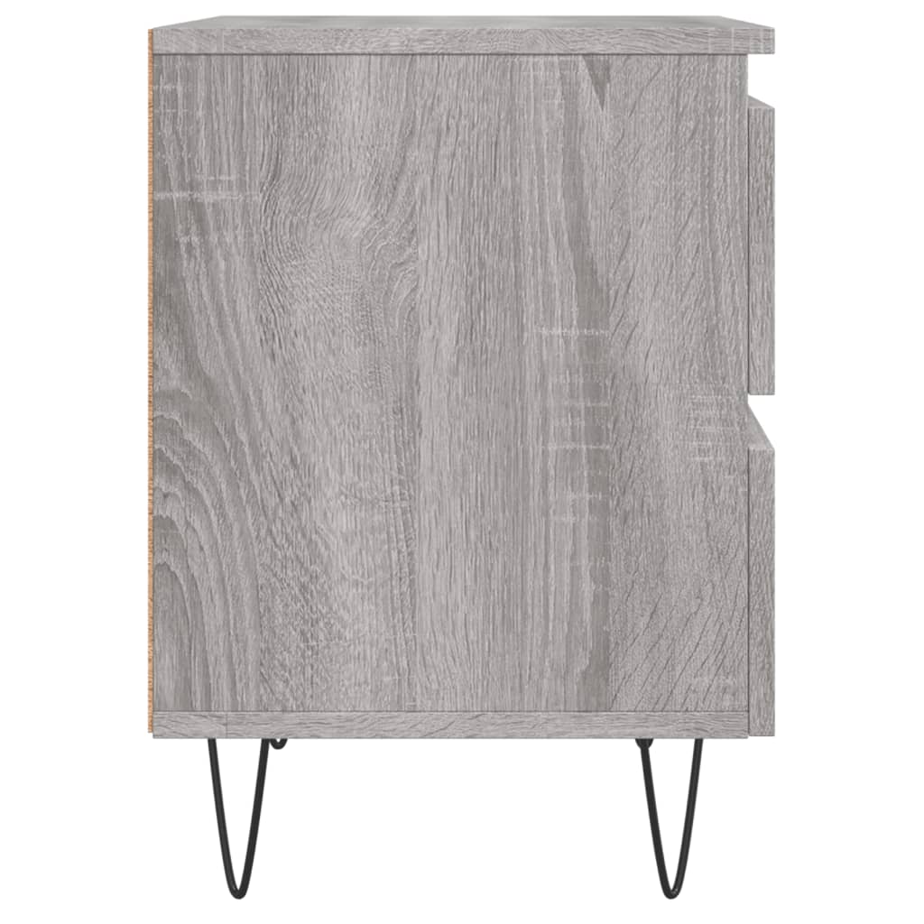 Nachtkastjes 2 st 40x35x50 cm bewerkt hout grijs sonoma eiken Nachtkastjes | Creëer jouw Trendy Thuis | Gratis bezorgd & Retour | Trendy.nl