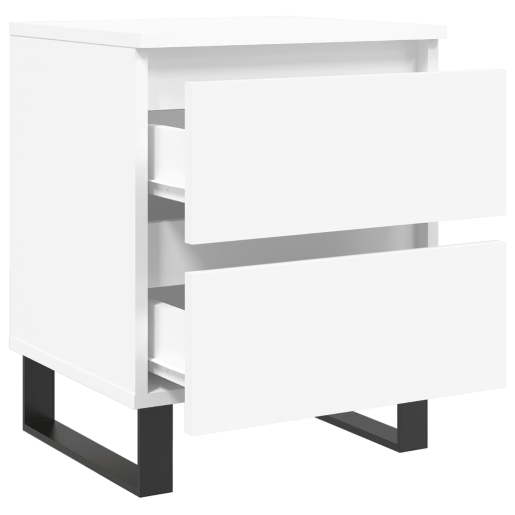 Nachtkastjes 2 st 40x35x50 cm bewerkt hout wit Nachtkastjes | Creëer jouw Trendy Thuis | Gratis bezorgd & Retour | Trendy.nl