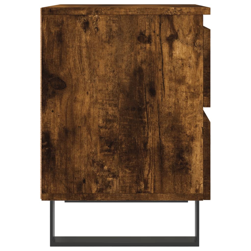 Nachtkastje 40x35x50 cm bewerkt hout gerookt eikenkleurig Nachtkastjes | Creëer jouw Trendy Thuis | Gratis bezorgd & Retour | Trendy.nl