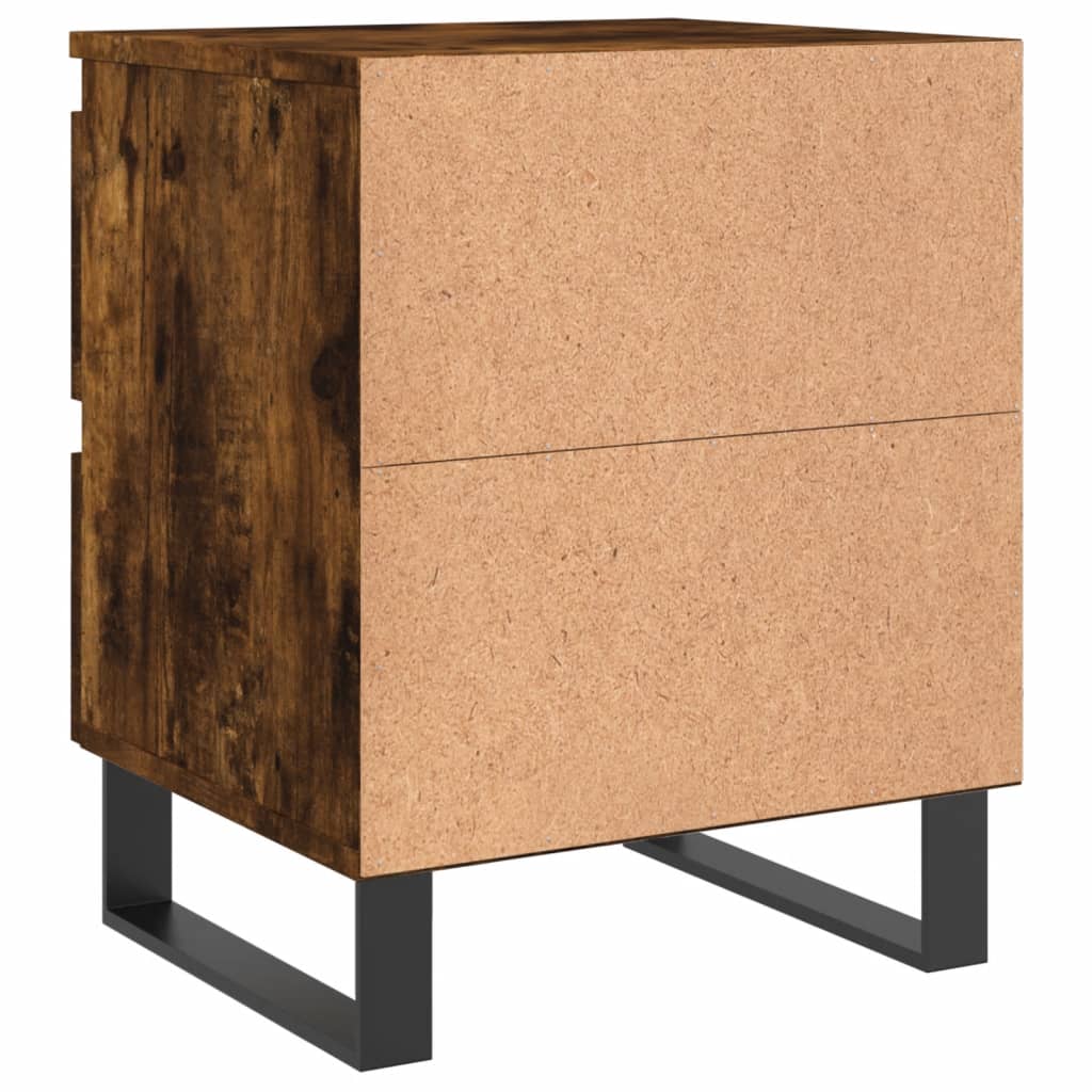 Nachtkastje 40x35x50 cm bewerkt hout gerookt eikenkleurig Nachtkastjes | Creëer jouw Trendy Thuis | Gratis bezorgd & Retour | Trendy.nl