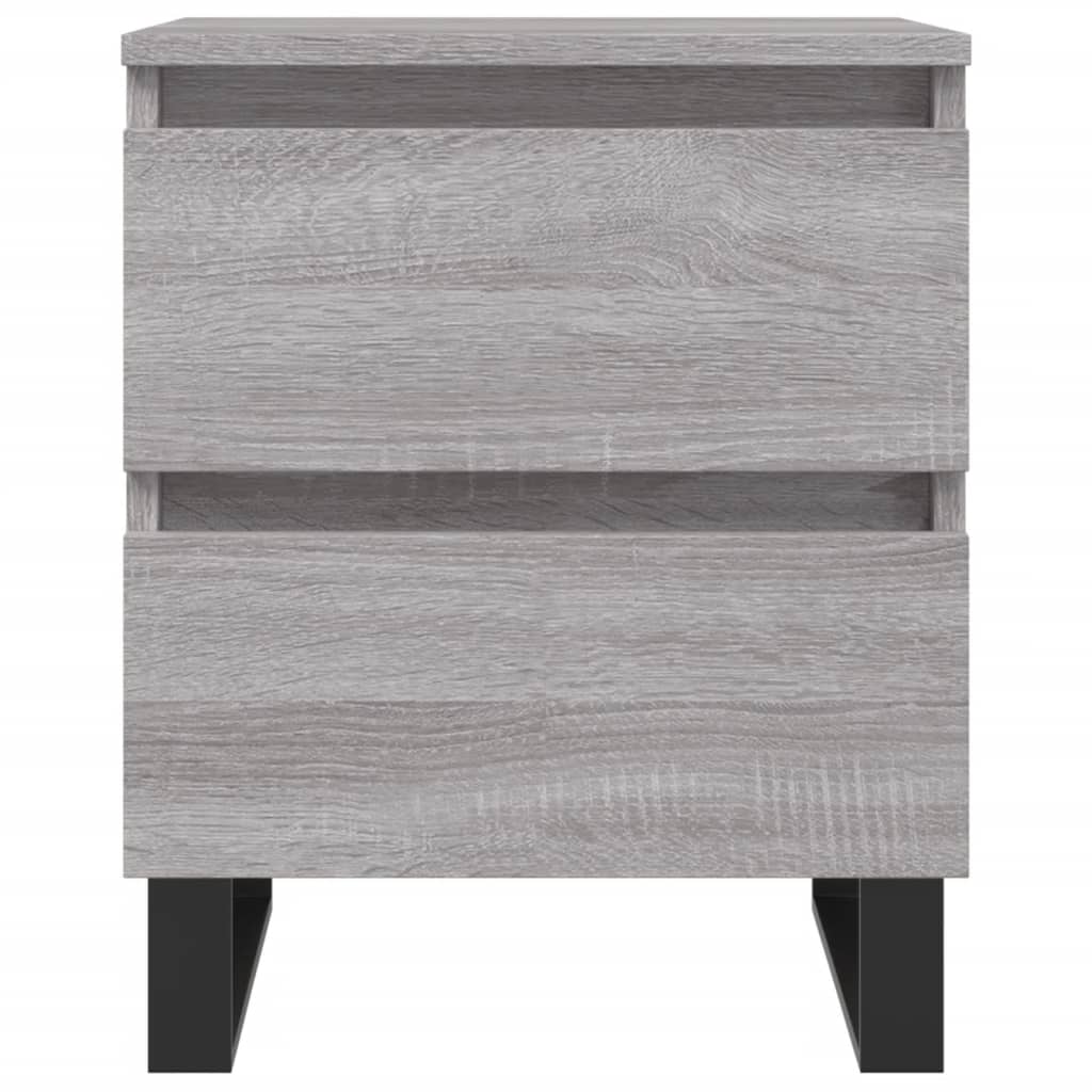 Nachtkastjes 2 st 40x35x50 cm bewerkt hout grijs sonoma eiken Nachtkastjes | Creëer jouw Trendy Thuis | Gratis bezorgd & Retour | Trendy.nl