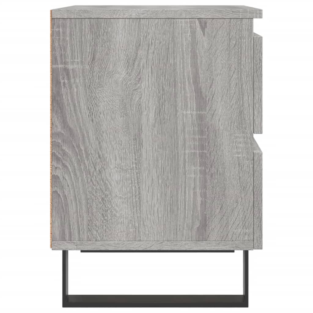 Nachtkastjes 2 st 40x35x50 cm bewerkt hout grijs sonoma eiken Nachtkastjes | Creëer jouw Trendy Thuis | Gratis bezorgd & Retour | Trendy.nl