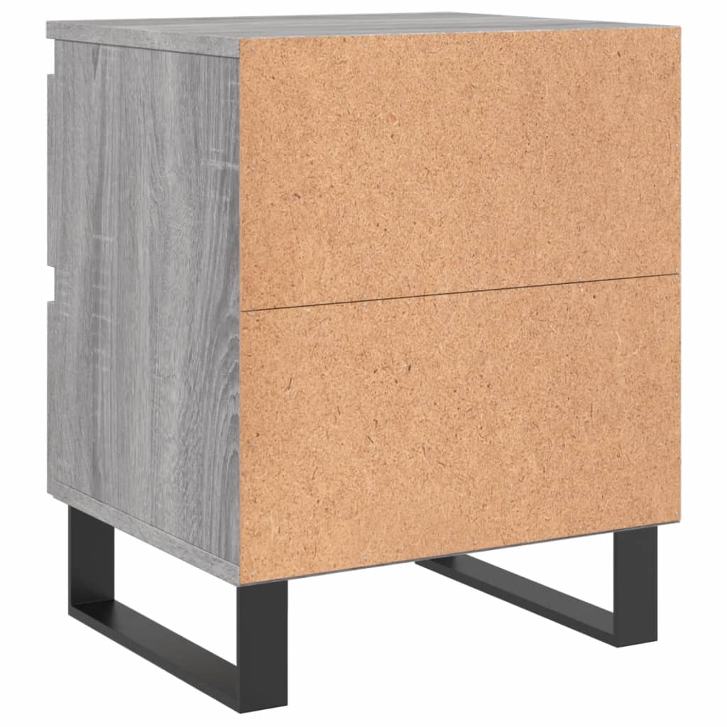 Nachtkastjes 2 st 40x35x50 cm bewerkt hout grijs sonoma eiken Nachtkastjes | Creëer jouw Trendy Thuis | Gratis bezorgd & Retour | Trendy.nl