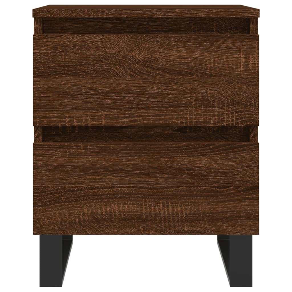 Nachtkastjes 2 st 40x35x50 cm bewerkt hout bruin eikenkleur Nachtkastjes | Creëer jouw Trendy Thuis | Gratis bezorgd & Retour | Trendy.nl