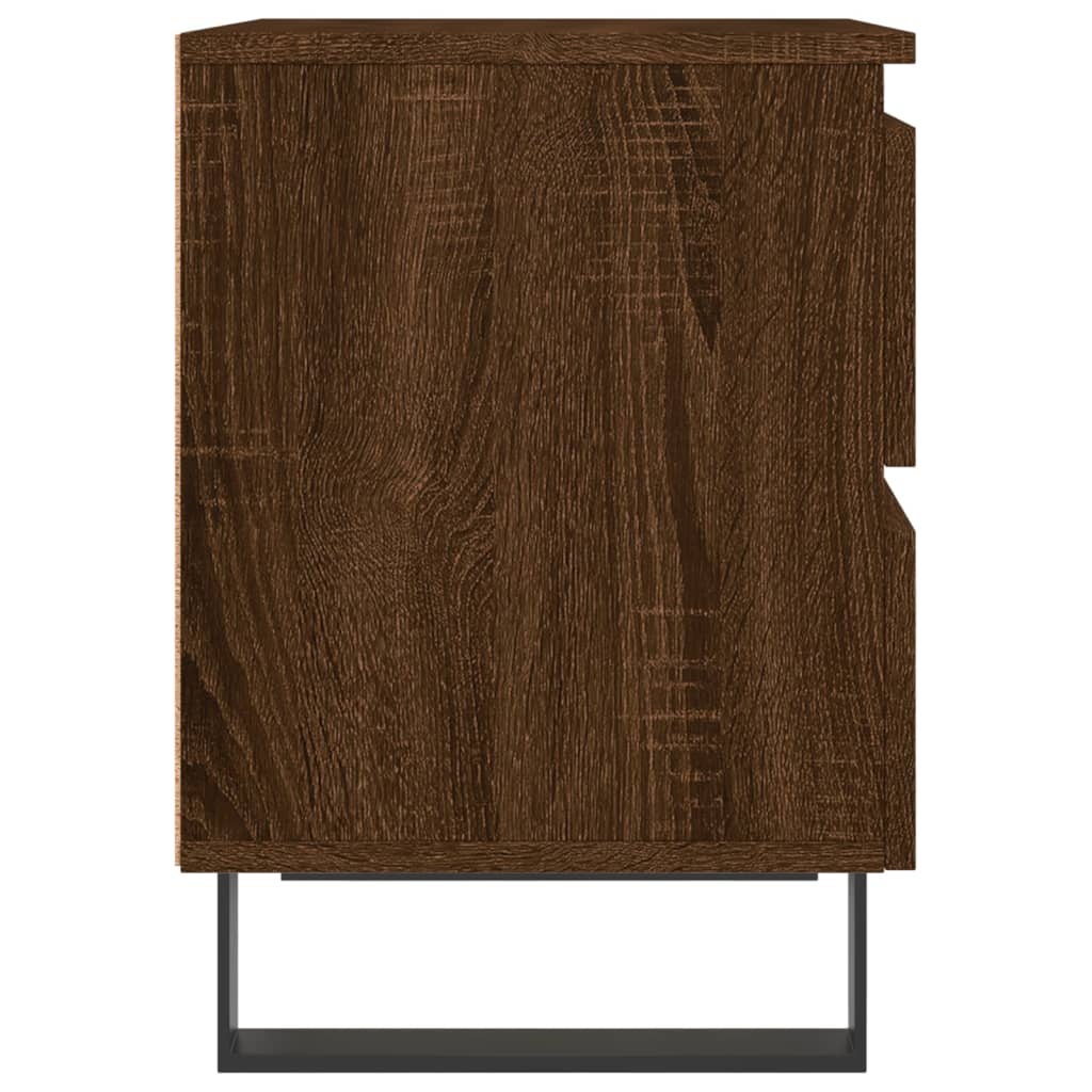 Nachtkastjes 2 st 40x35x50 cm bewerkt hout bruin eikenkleur Nachtkastjes | Creëer jouw Trendy Thuis | Gratis bezorgd & Retour | Trendy.nl