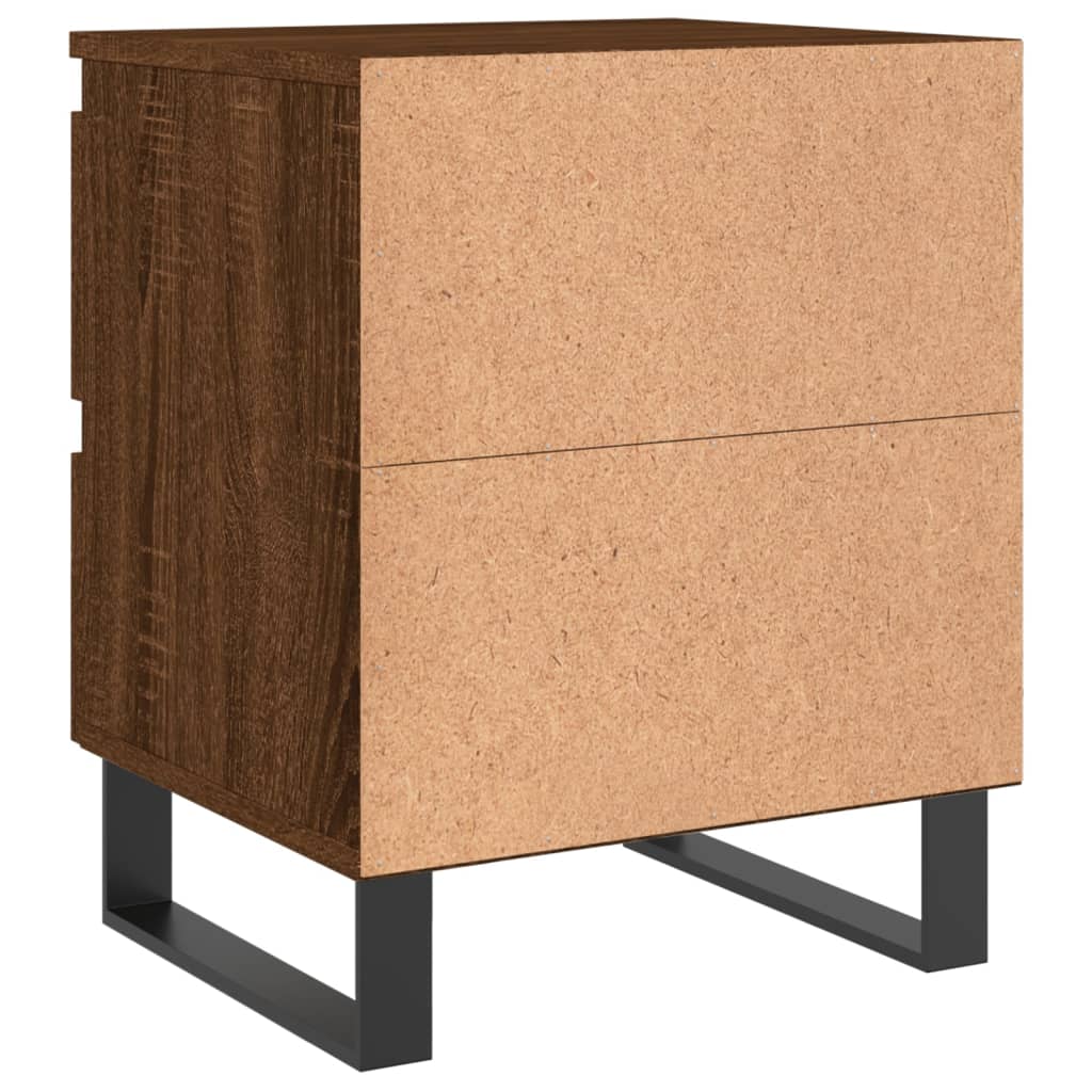 Nachtkastjes 2 st 40x35x50 cm bewerkt hout bruin eikenkleur Nachtkastjes | Creëer jouw Trendy Thuis | Gratis bezorgd & Retour | Trendy.nl