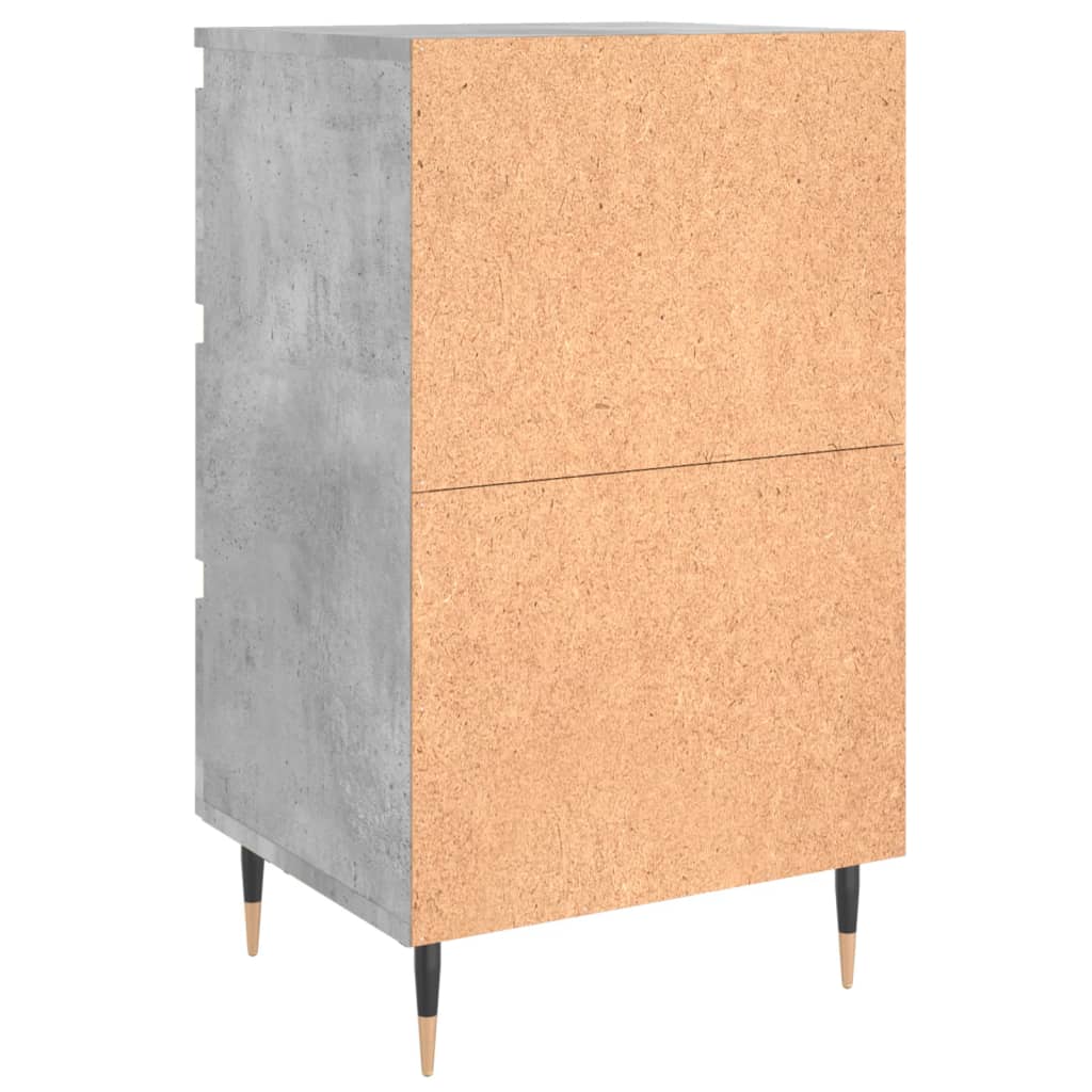 Nachtkastje 40x35x69 cm bewerkt hout betongrijs Nachtkastjes | Creëer jouw Trendy Thuis | Gratis bezorgd & Retour | Trendy.nl