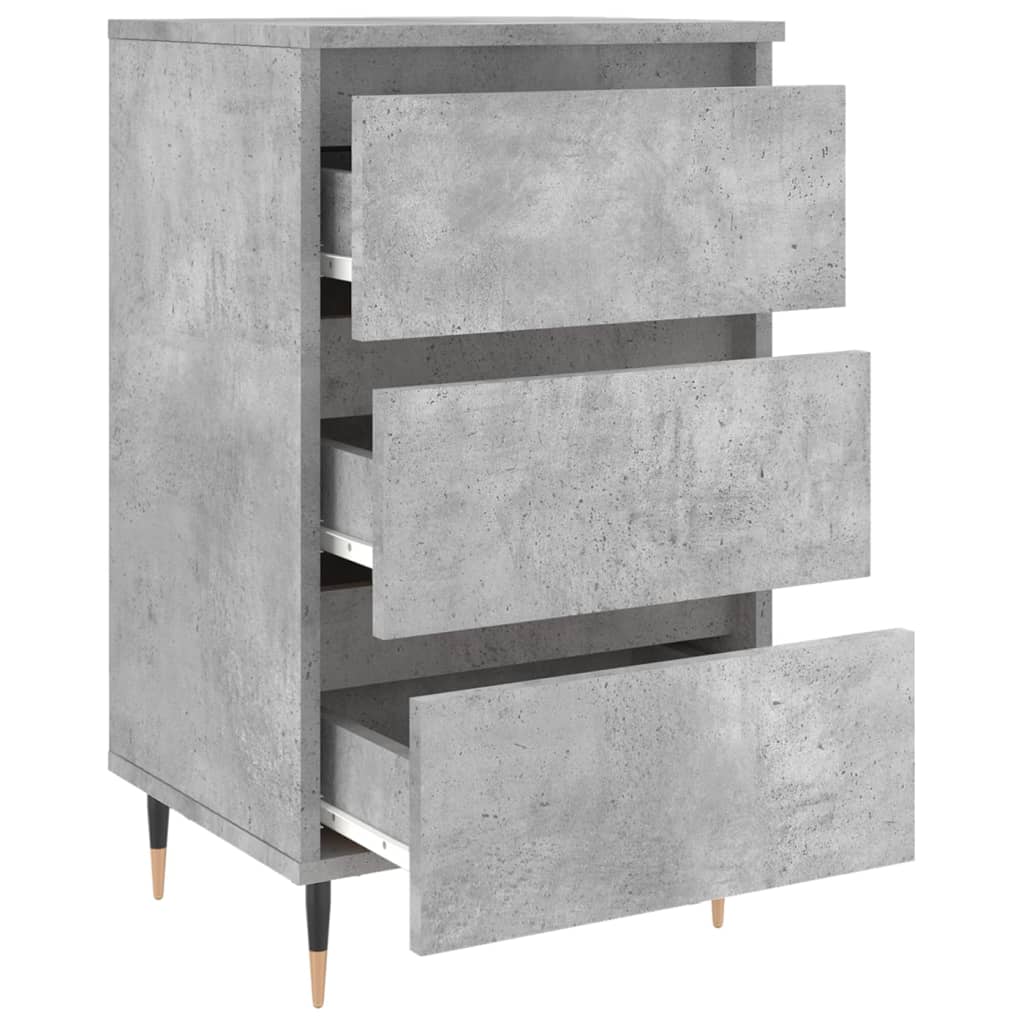 Nachtkastjes 2 st 40x35x69 cm bewerkt hout betongrijs Nachtkastjes | Creëer jouw Trendy Thuis | Gratis bezorgd & Retour | Trendy.nl