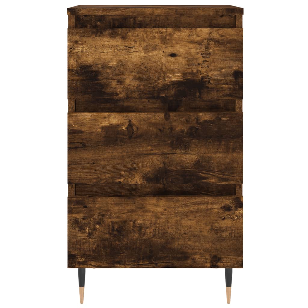 Nachtkastje 40x35x69 cm bewerkt hout gerookt eikenkleurig Nachtkastjes | Creëer jouw Trendy Thuis | Gratis bezorgd & Retour | Trendy.nl