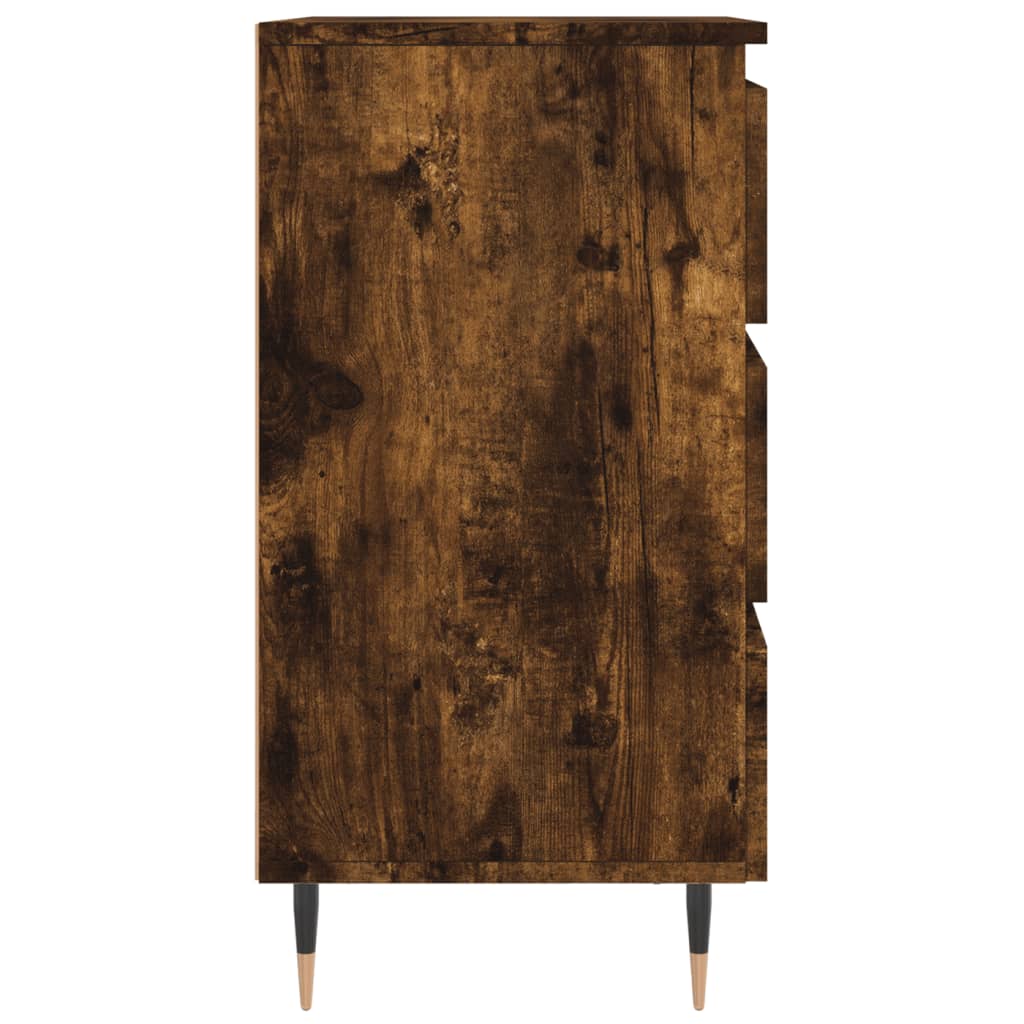 Nachtkastje 40x35x69 cm bewerkt hout gerookt eikenkleurig Nachtkastjes | Creëer jouw Trendy Thuis | Gratis bezorgd & Retour | Trendy.nl