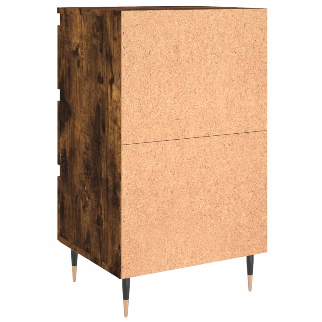 Nachtkastje 40x35x69 cm bewerkt hout gerookt eikenkleurig Nachtkastjes | Creëer jouw Trendy Thuis | Gratis bezorgd & Retour | Trendy.nl