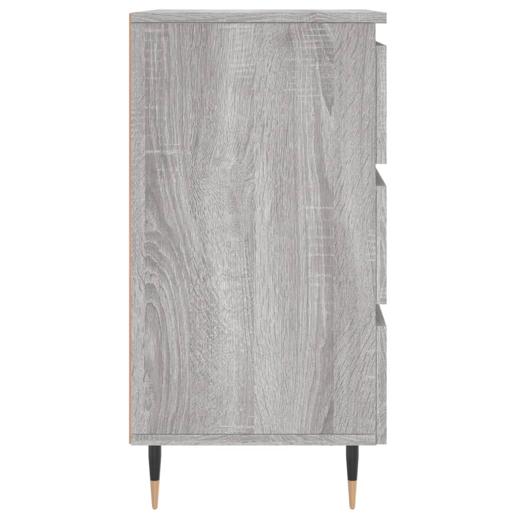 Nachtkastje 40x35x69 cm bewerkt hout grijs sonoma eikenkleurig Nachtkastjes | Creëer jouw Trendy Thuis | Gratis bezorgd & Retour | Trendy.nl