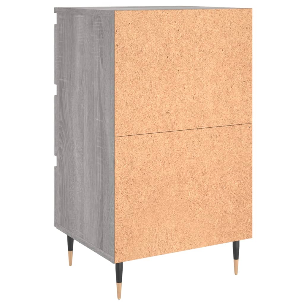 Nachtkastjes 2 st 40x35x69 cm bewerkt hout grijs sonoma eiken Nachtkastjes | Creëer jouw Trendy Thuis | Gratis bezorgd & Retour | Trendy.nl