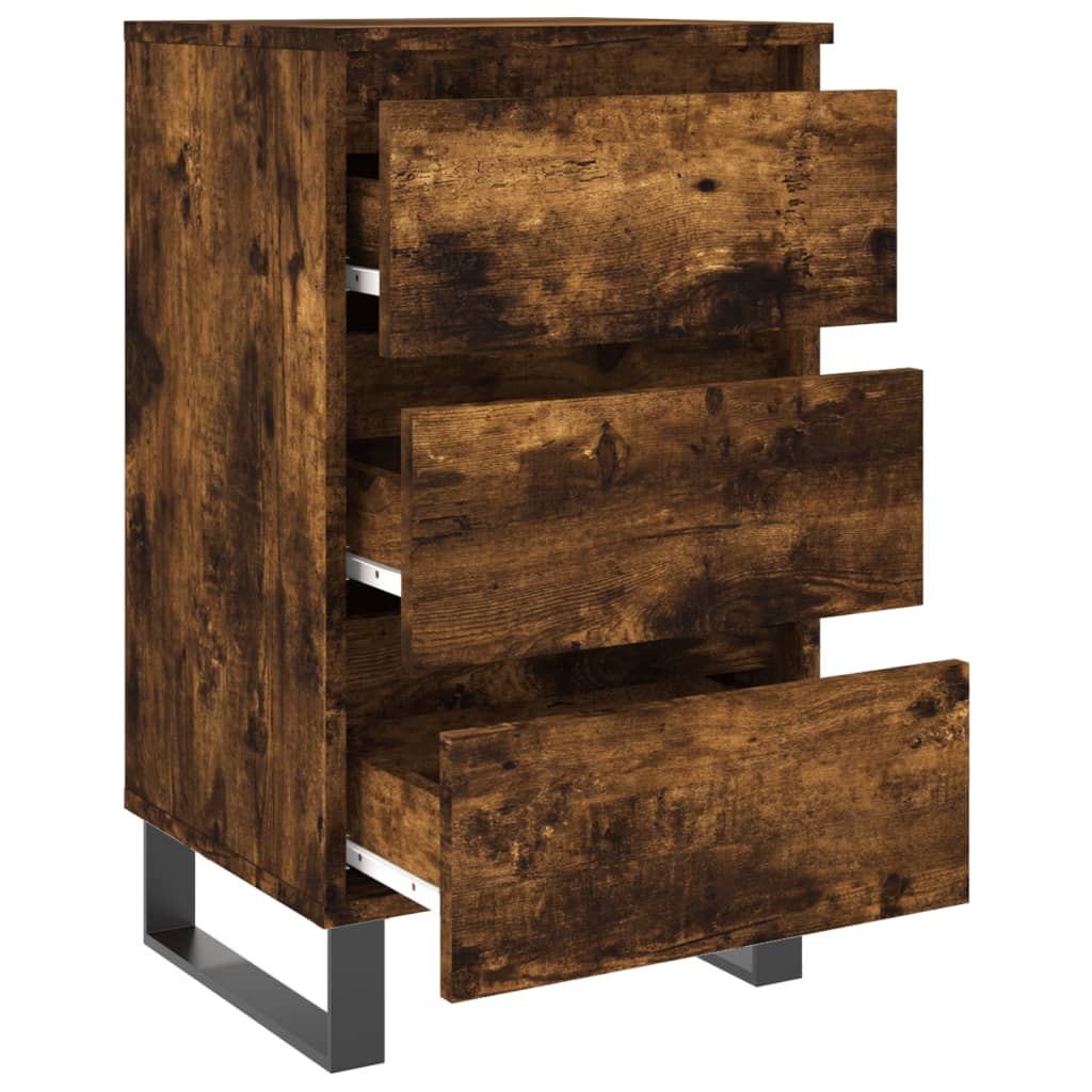 Nachtkastjes 2 st 40x35x69 cm bewerkt hout gerookt eikenkleurig Nachtkastjes | Creëer jouw Trendy Thuis | Gratis bezorgd & Retour | Trendy.nl