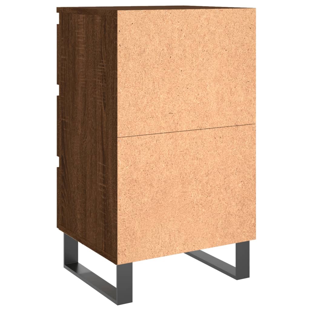 Nachtkastjes 2 st 40x35x69 cm bewerkt hout bruin eikenkleur Nachtkastjes | Creëer jouw Trendy Thuis | Gratis bezorgd & Retour | Trendy.nl