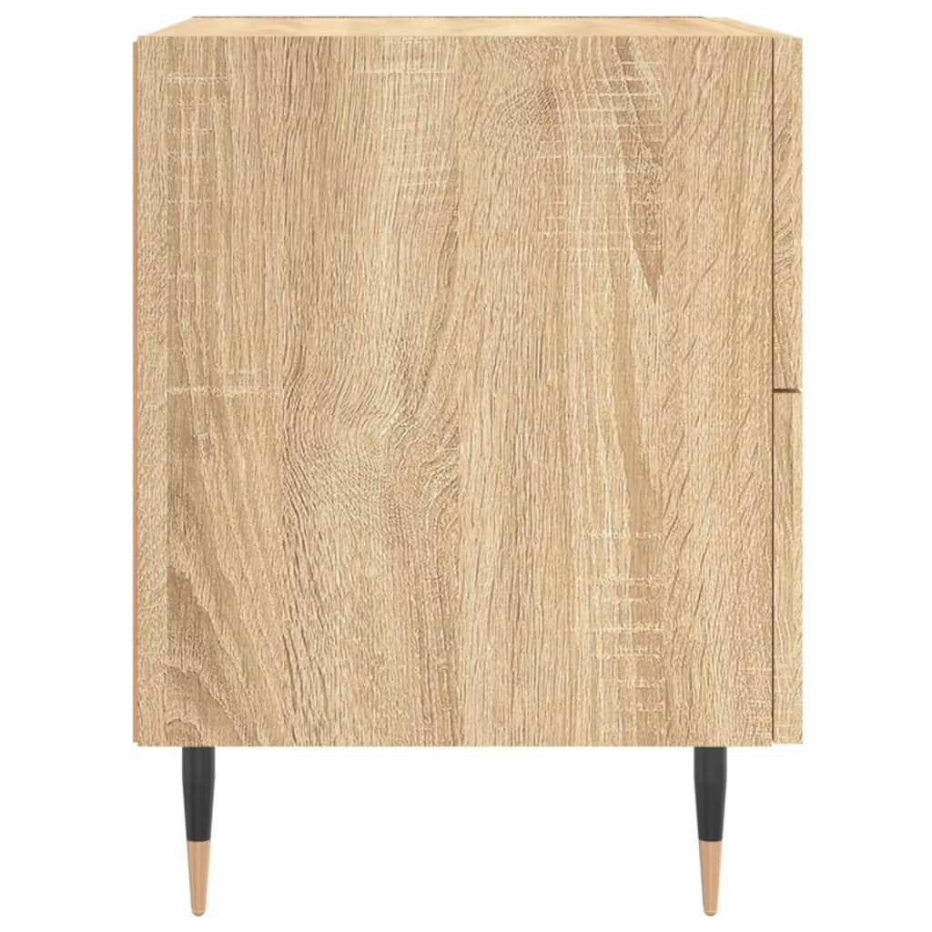 Nachtkastje 40x35x47,5 cm bewerkt hout sonoma eikenkleurig Nachtkastjes | Creëer jouw Trendy Thuis | Gratis bezorgd & Retour | Trendy.nl