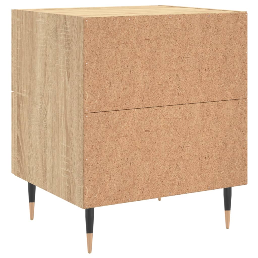 Nachtkastjes 2 st 40x35x47,5 cm bewerkt hout sonoma eikenkleur Nachtkastjes | Creëer jouw Trendy Thuis | Gratis bezorgd & Retour | Trendy.nl