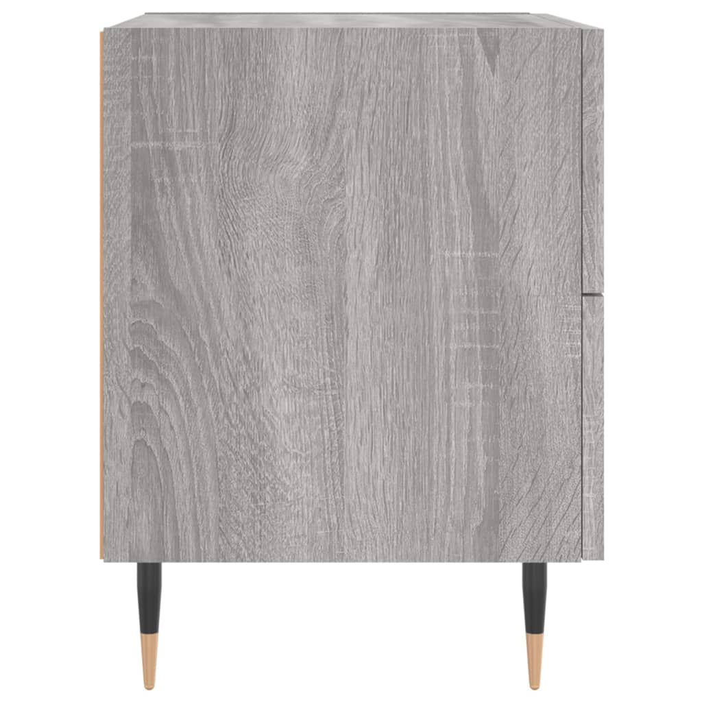 Nachtkastje 40x35x47,5 cm bewerkt hout grijs sonoma eikenkleur Nachtkastjes | Creëer jouw Trendy Thuis | Gratis bezorgd & Retour | Trendy.nl