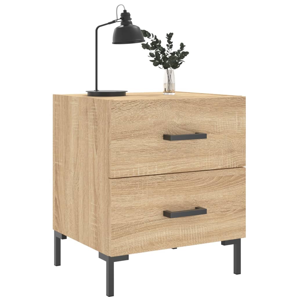 Nachtkastjes 2 st 40x35x47,5 cm bewerkt hout sonoma eikenkleur Nachtkastjes | Creëer jouw Trendy Thuis | Gratis bezorgd & Retour | Trendy.nl