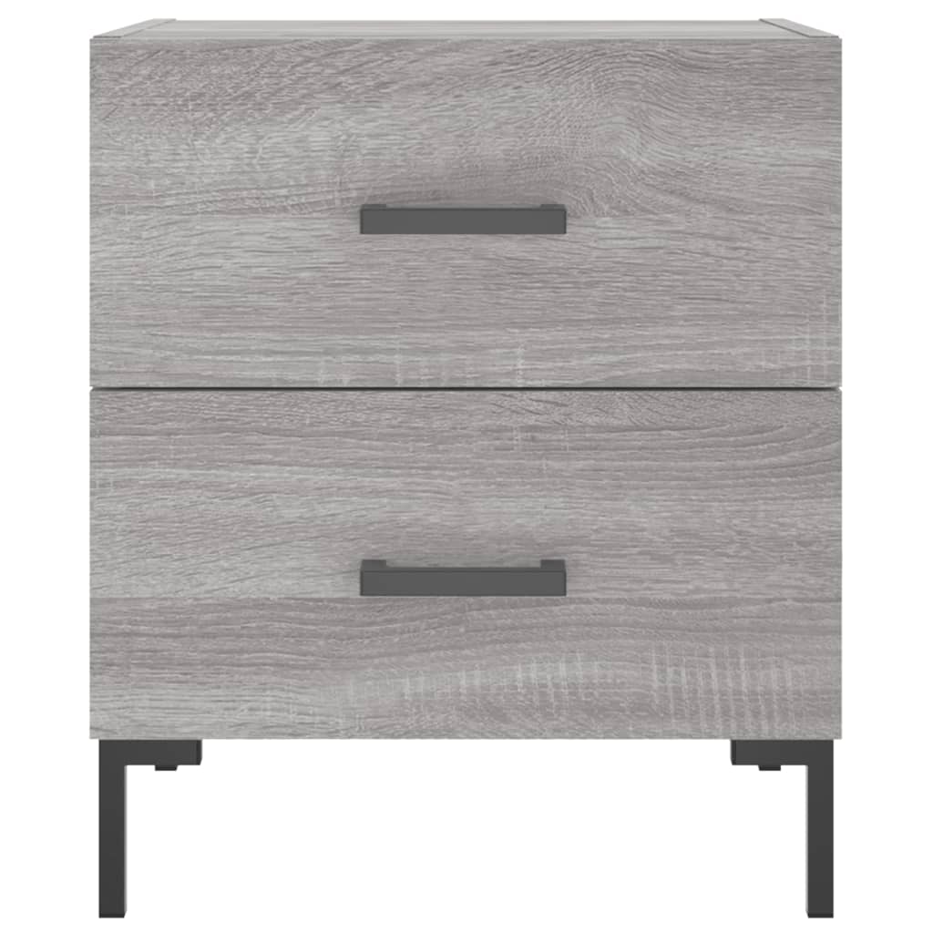 Nachtkastjes 2 st 40x35x47,5 cm bewerkt hout grijs sonoma eiken Nachtkastjes | Creëer jouw Trendy Thuis | Gratis bezorgd & Retour | Trendy.nl