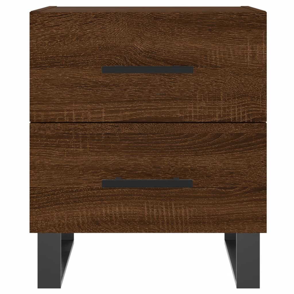 Nachtkastjes 2 st 40x35x47,5 cm bewerkt hout bruin eikenkleur Nachtkastjes | Creëer jouw Trendy Thuis | Gratis bezorgd & Retour | Trendy.nl